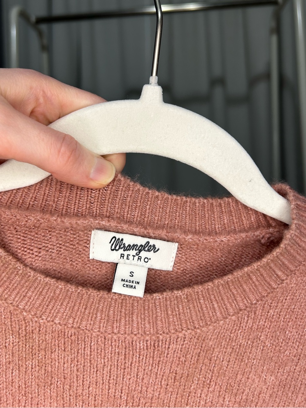 🏜️WRANGLER Retro Women’s Long Sleeve Horseshoe Crewneck Sweater - Small - Picture 4 of 6